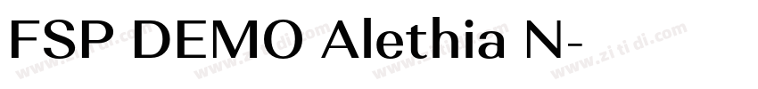 FSP DEMO Alethia N字体转换 FSP DEMO Alethia N字体转换
